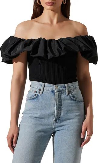 Cherie Ruffle Off the Shoulder Top | Nordstrom
