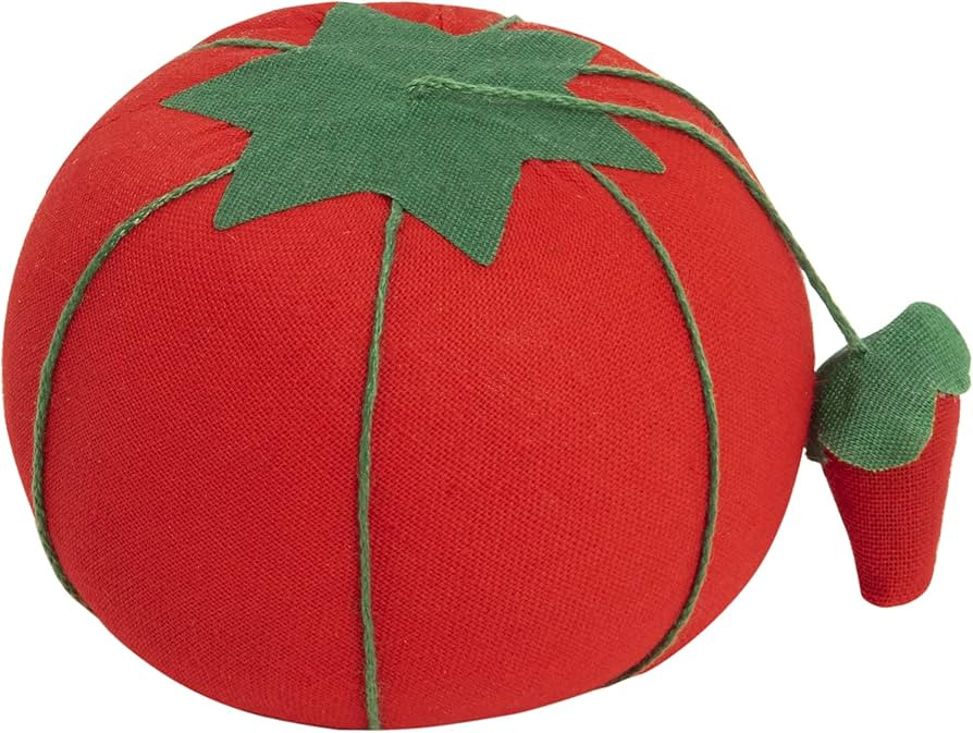 Dritz Large Tomato Pin Cushion with Strawberry Emery - 4 Inch Sewing Pincushion, Holds Pins & Nee... | Amazon (US)