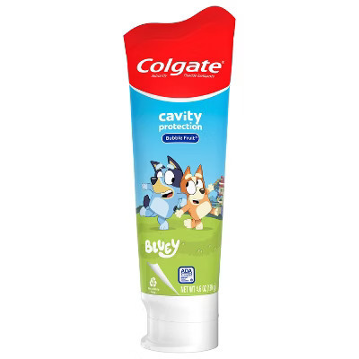 Colgate Kids Bluey Cavity Protection Toothpaste with Fluoride - Mild Bubble Fruit Flavor - 4.6oz | Target