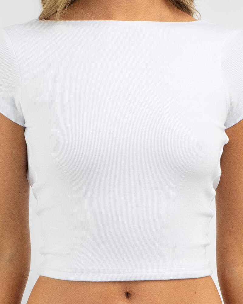 Basic Fine Rib Backless Tee | City Beach (EU)