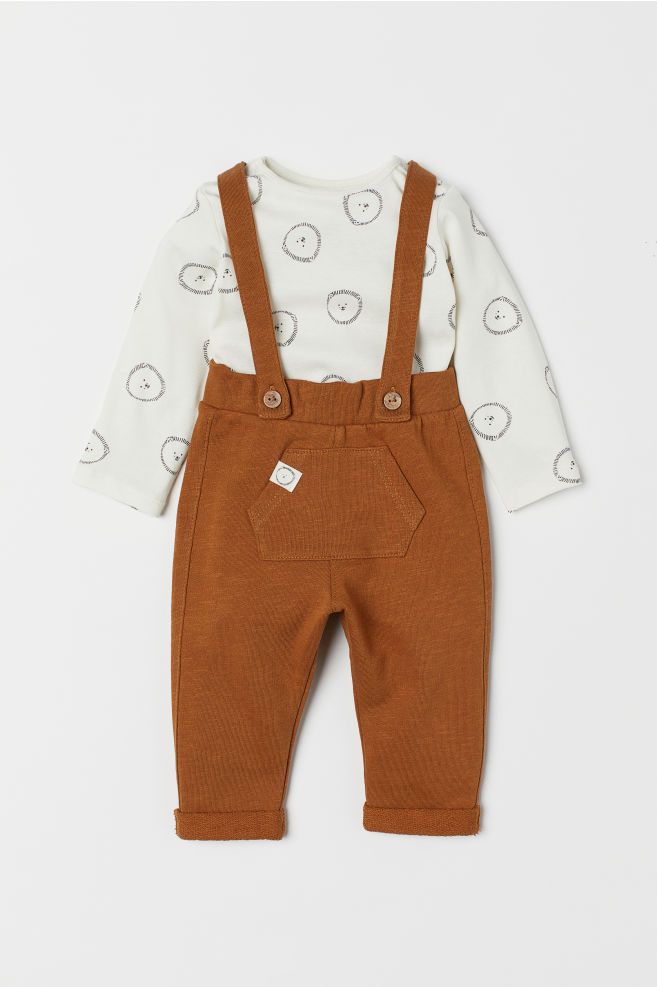 Bodysuit and Bib Overalls | H&M (US + CA)