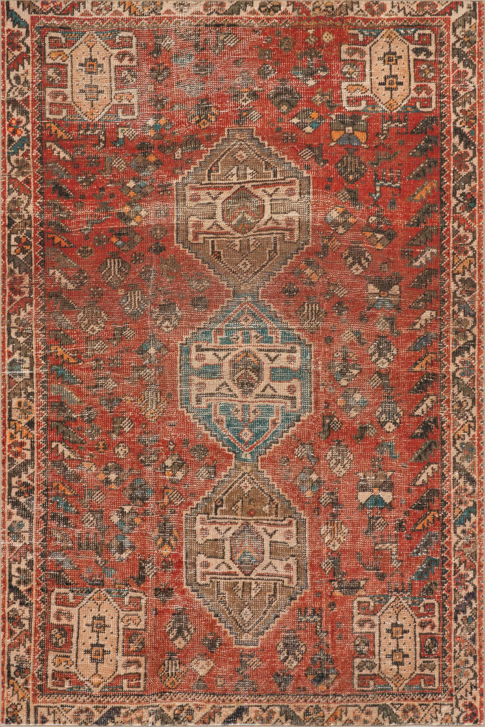 Color: RedMadel Medallion Washable Rug | Red Red swatchShape: RectangleRectangleRunnerSize: 2' x ... | Rugs USA