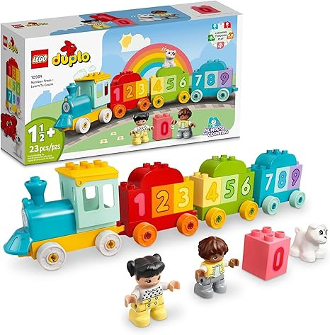 LEGO DUPLO Number Train Toy - Learn to Count - Building Blocks for Toddlers, Girls & Boys, Ages 1... | Amazon (US)