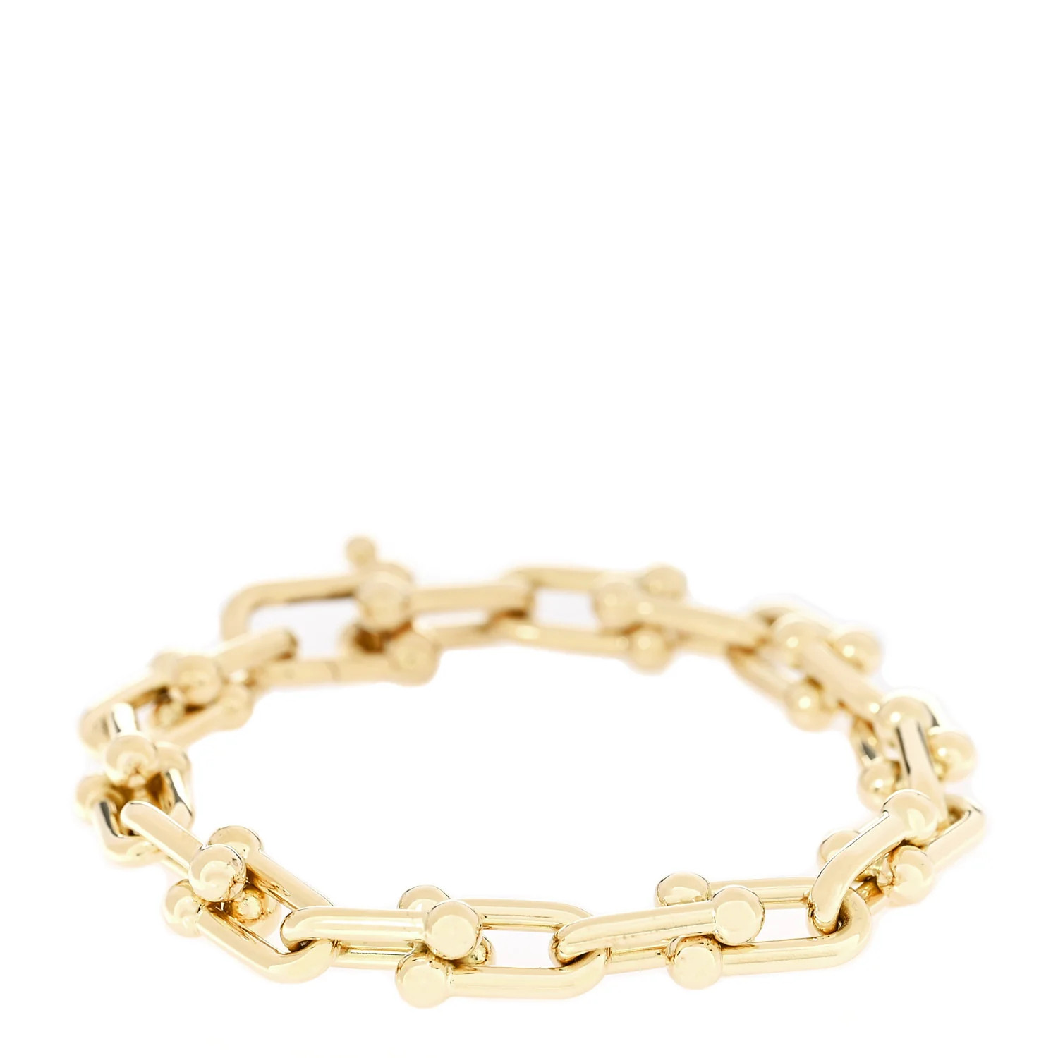 Tiffany 18K Yellow Gold Medium HardWear Link Bracelet 1756454 | FASHIONPHILE (US)