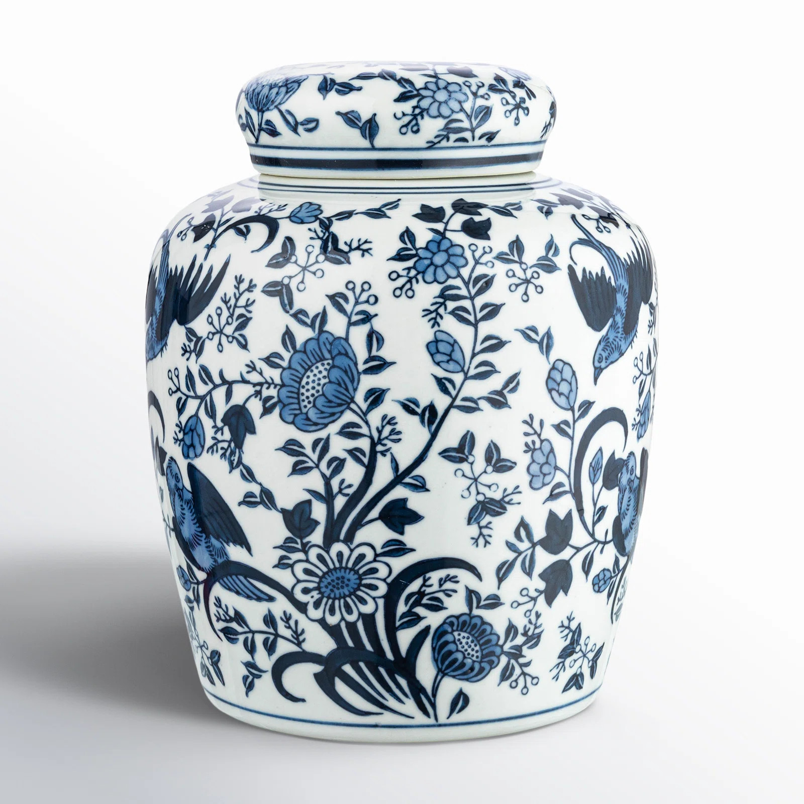 Chadwicks Decorative Bird Ceramic Ginger Jar with Lid | Wayfair North America