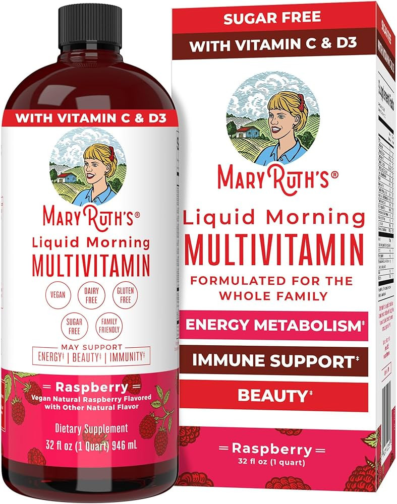 Multivitamin for Women, Men & Kids by MaryRuth's | Liquid Morning Multivitamin | Mens, Womens Vit... | Amazon (US)