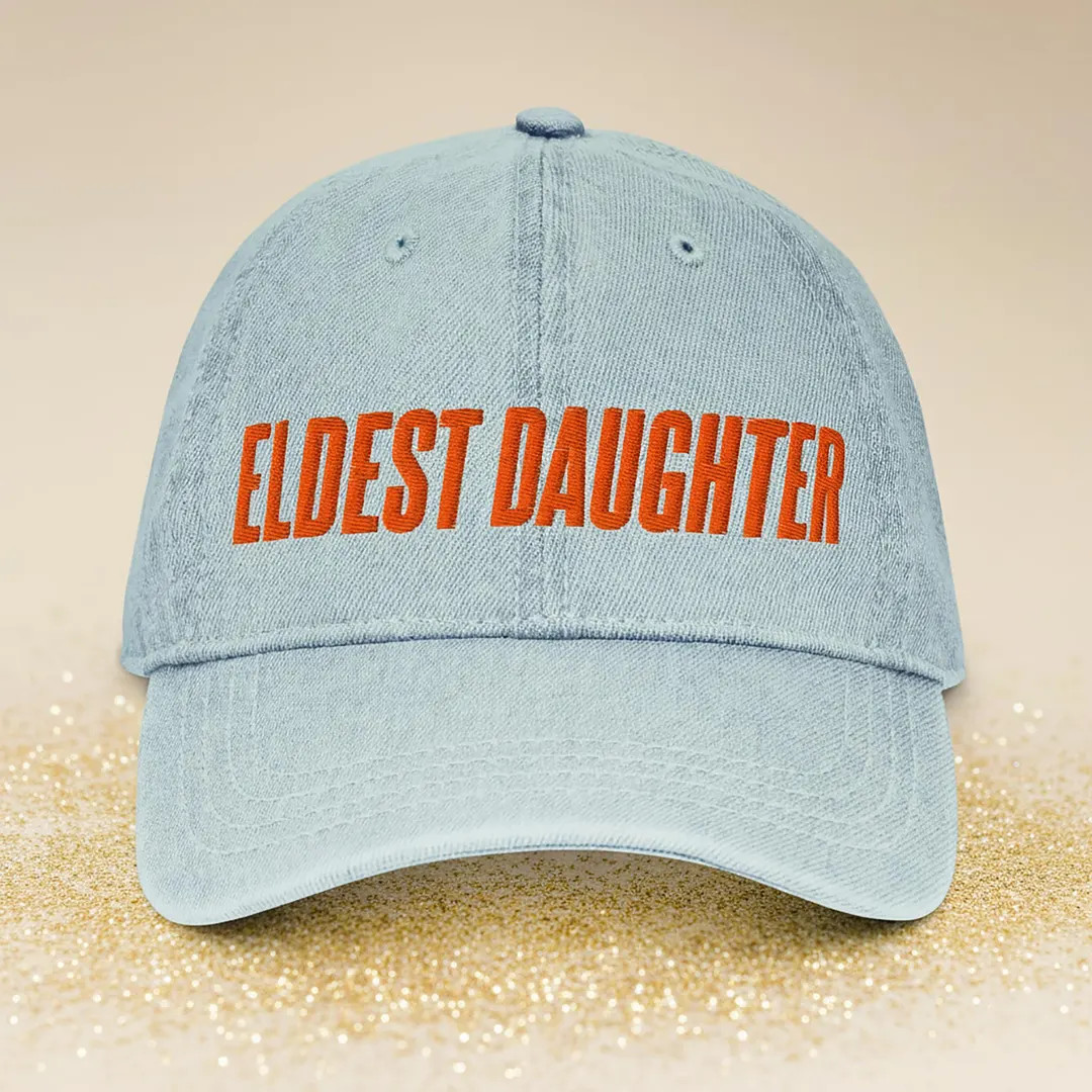 Eldest Daughter Denim Hat, Vintage Soft Unisex Hat, Birthday Gift for Her, Fall Style Gift, Trend... | Etsy (US)