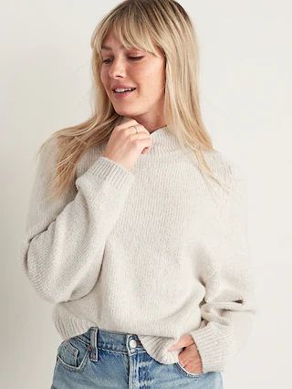 Cozy Mock-Neck Sweater for Women | Old Navy (US)