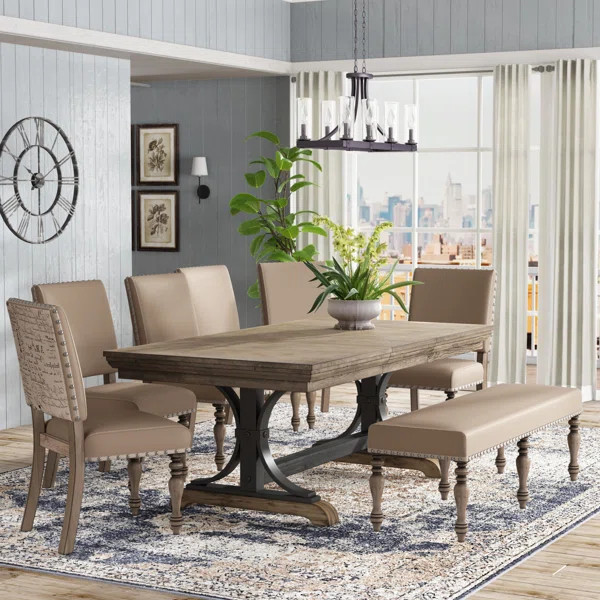 Dasher Extendable Double Pedestal Dining Set | Wayfair North America