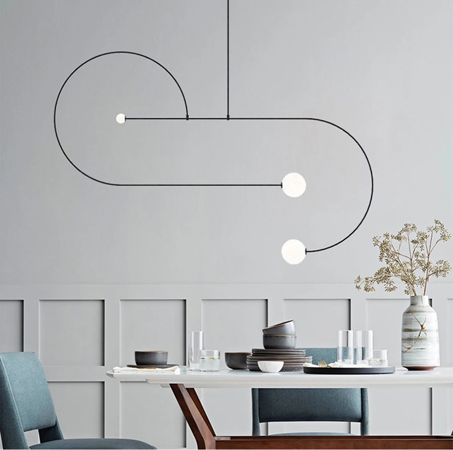 Minimalist Geometric Line Simple Modern Living Room Bedroom | Etsy | Etsy (US)