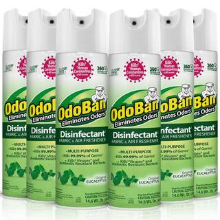 14.6 oz. Eucalyptus Multi-Purpose Disinfectant Spray, Sanitizer, Fabric Freshener, Air Freshener (6-Pack) | The Home Depot