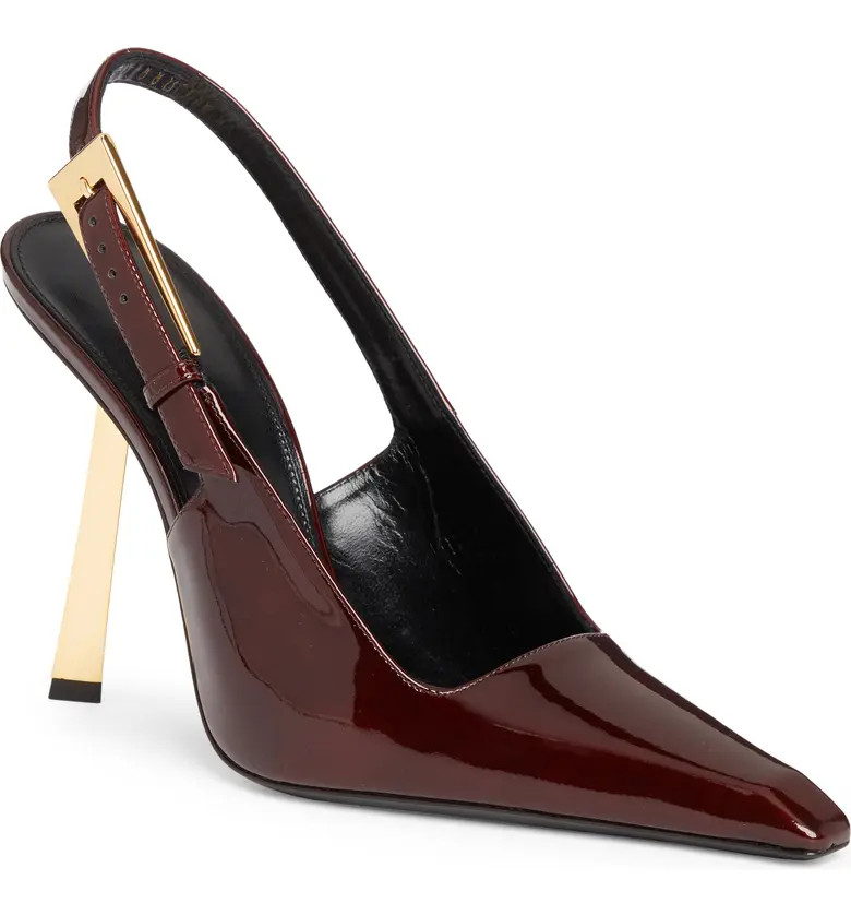 Saint Laurent Lee Pointed Toe Slingback Pump (Women) | Nordstrom | Nordstrom