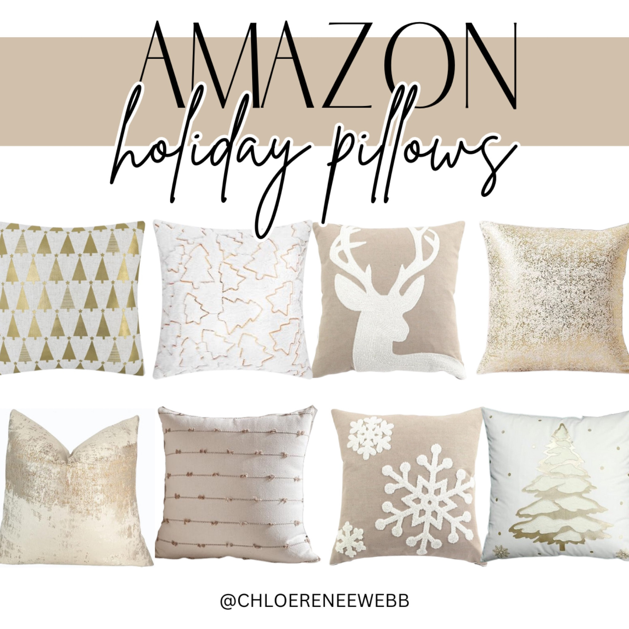 Holiday best sale pillows amazon