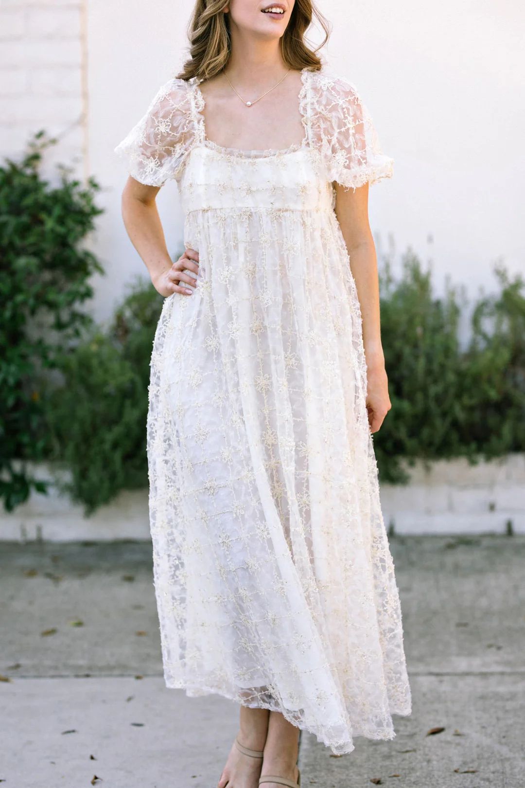Leighton Tulle Babydoll Dress | Morning Lavender