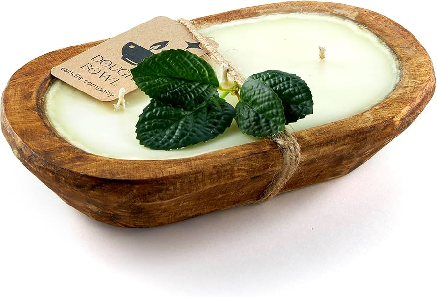 Sandalwood Soy Candle - 3 Wick Candle Essential Oil Wax Melts, Rustic Farmhouse Decor Odor Elimin... | Amazon (US)