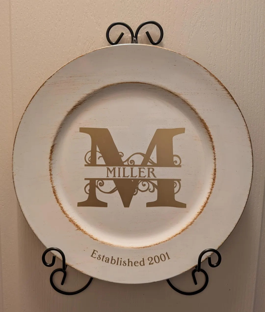 Monogram Personalized Plate, Monogram, Personalized, Plate, Housewarming Gift, Wedding, Shower, H... | Etsy (US)