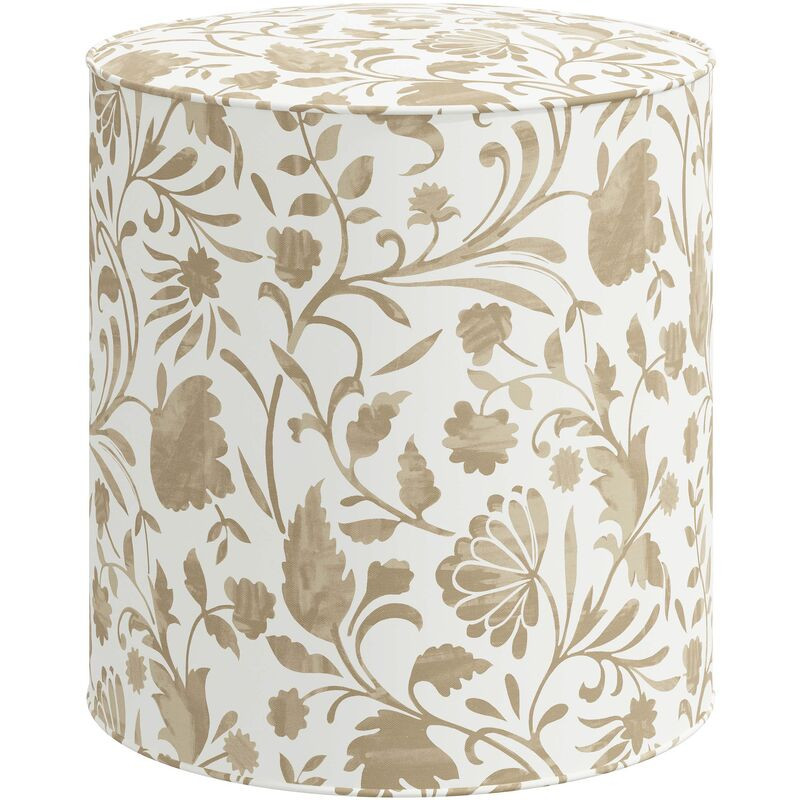 Harper Vine Floral Ottoman | One Kings Lane