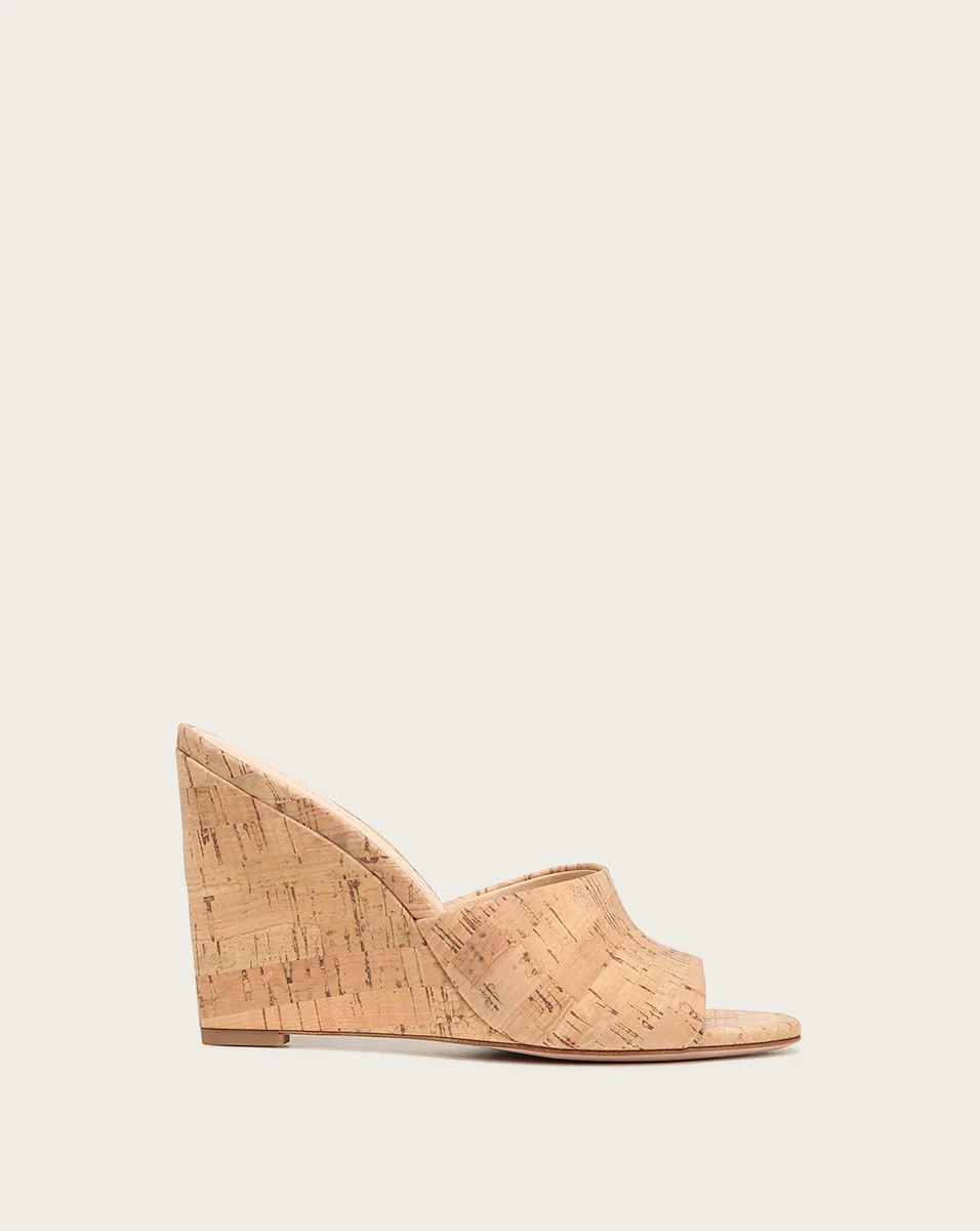 Veronica Beard Dali Cork Wedge Sandal Beige | Veronica Beard