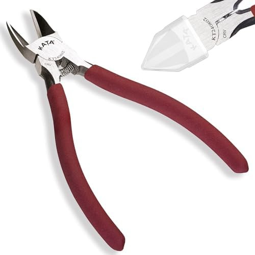 KATA 6-Inch Flush Cut Wire Cutters, Heavy Duty Side Cutter Pliers with Safety Cap, Sharp Snips fo... | Amazon (US)