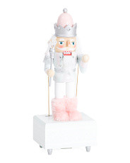 12in King Nutcracker With Musical Box | Marshalls