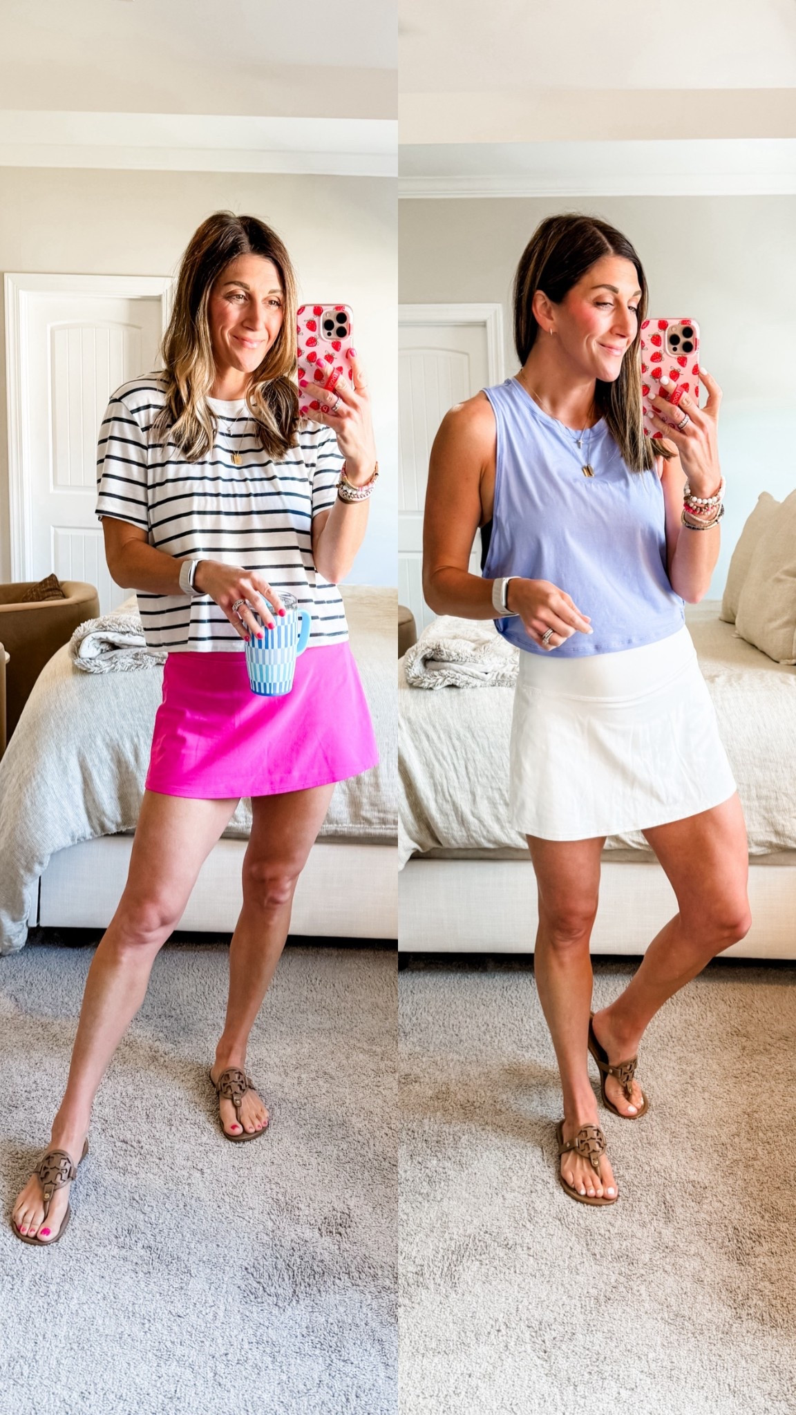 My CRZ yoga skirts/skorts are on sale right now during Amazon Prime Day!!

SO comfy, buttery soft and imo better than the Lululemon align skirt and I love my Lululemon ;). Biker shorts with pockets under. TTS: wearing a small 

Linked tops too. Striped is Target & purple tank is also CRZ yoga!

Click here to shop!

Comfy style | mom ootd | fashion | active | athleisure | athlete | skort | skirt | fit | fitness | tee | tank | workout | cup | coffee | loopy phone case | Tory Burch miller sandals | sale | workout clothes | stretchy | tiny tags | electric picks | necklaces 



#LTKStyleTip #LTKActive #LTKSaleAlert