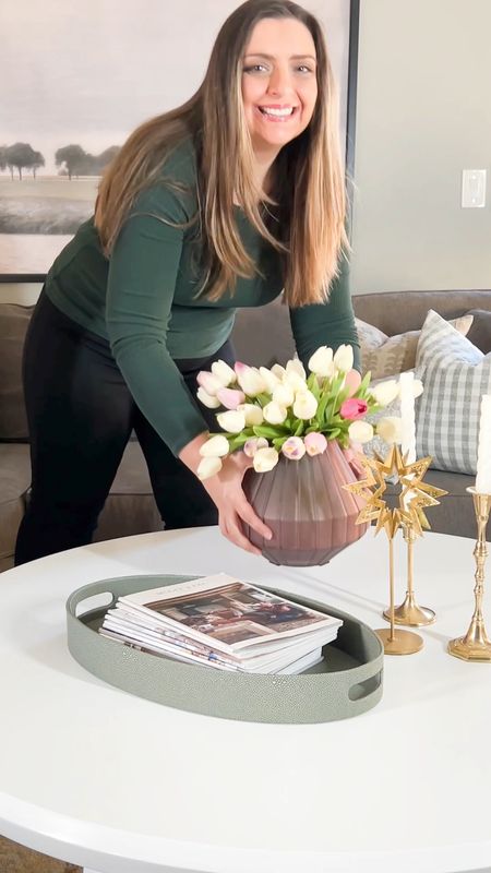 Round Coffee table Styling 