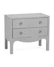 27x23 Linen Wrapped La Swoop Large Side Table | TJ Maxx