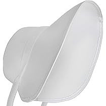 Amazon.com: Skeleteen Vintage Old Fashioned Bonnet - White Colonial Pioneer Prairie Felt Sun Hat ... | Amazon (US)