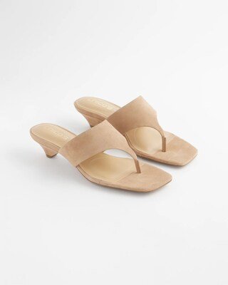 Women's Julia Suede Kitten Heel in Neutral | Chico's | Chico's