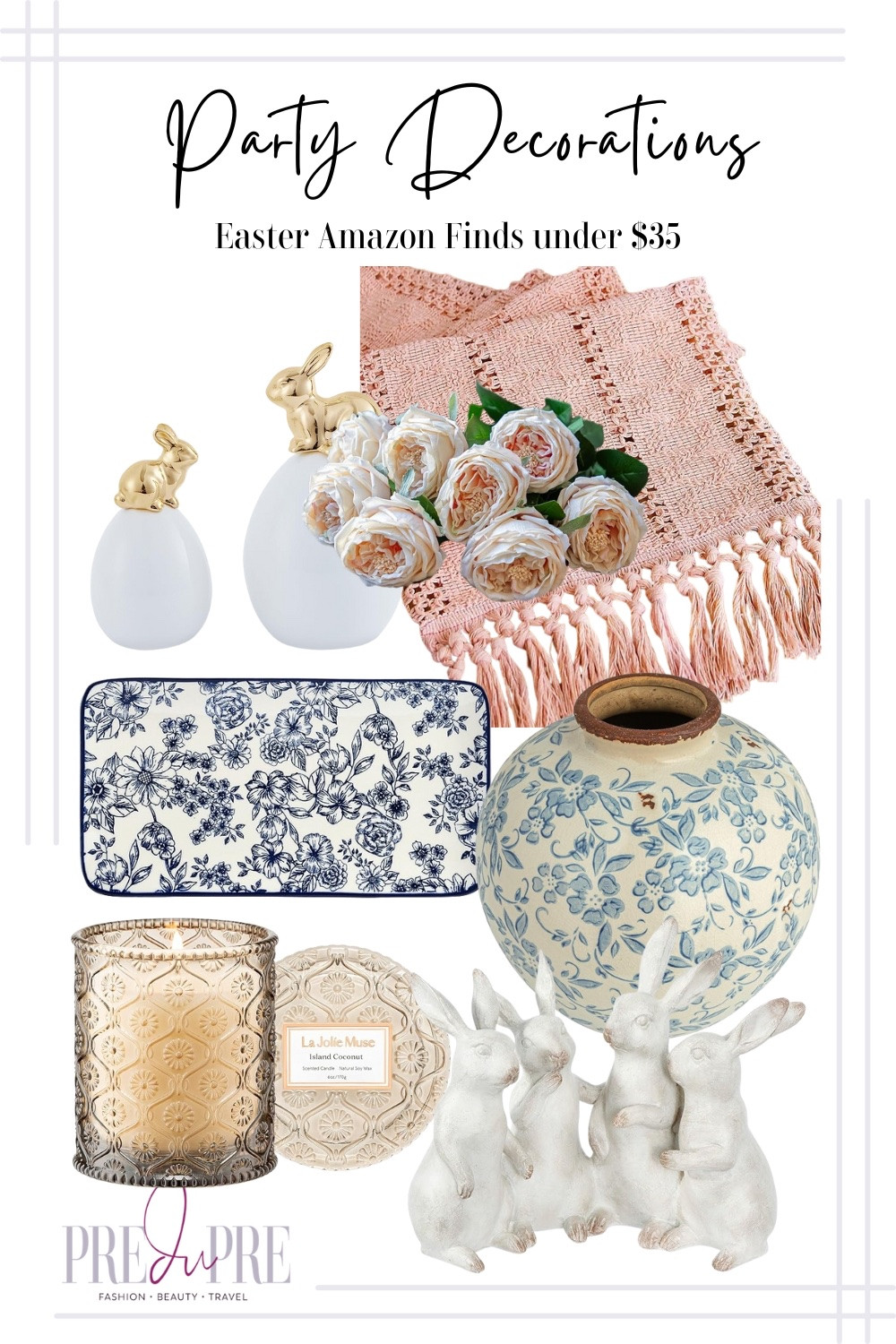 🐰 Elevate your Easter table with timeless decor! Soft florals, delicate bunnies, gold accents, and blue & white ceramic details create a chic and festive spring setup. These Amazon finds under $35 bring effortless elegance to your celebration!

🌸 Tap to shop before they sell out!
#EasterDecor #SpringTablescape #LTKHome #HolidayDecor #AmazonFinds #TablescapeGoals

#LTKHome #LTKFindsUnder50 #LTKSeasonal