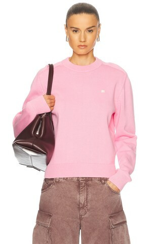 Acne Studios Kolos Crewneck Sweater in Pink | FWRD 