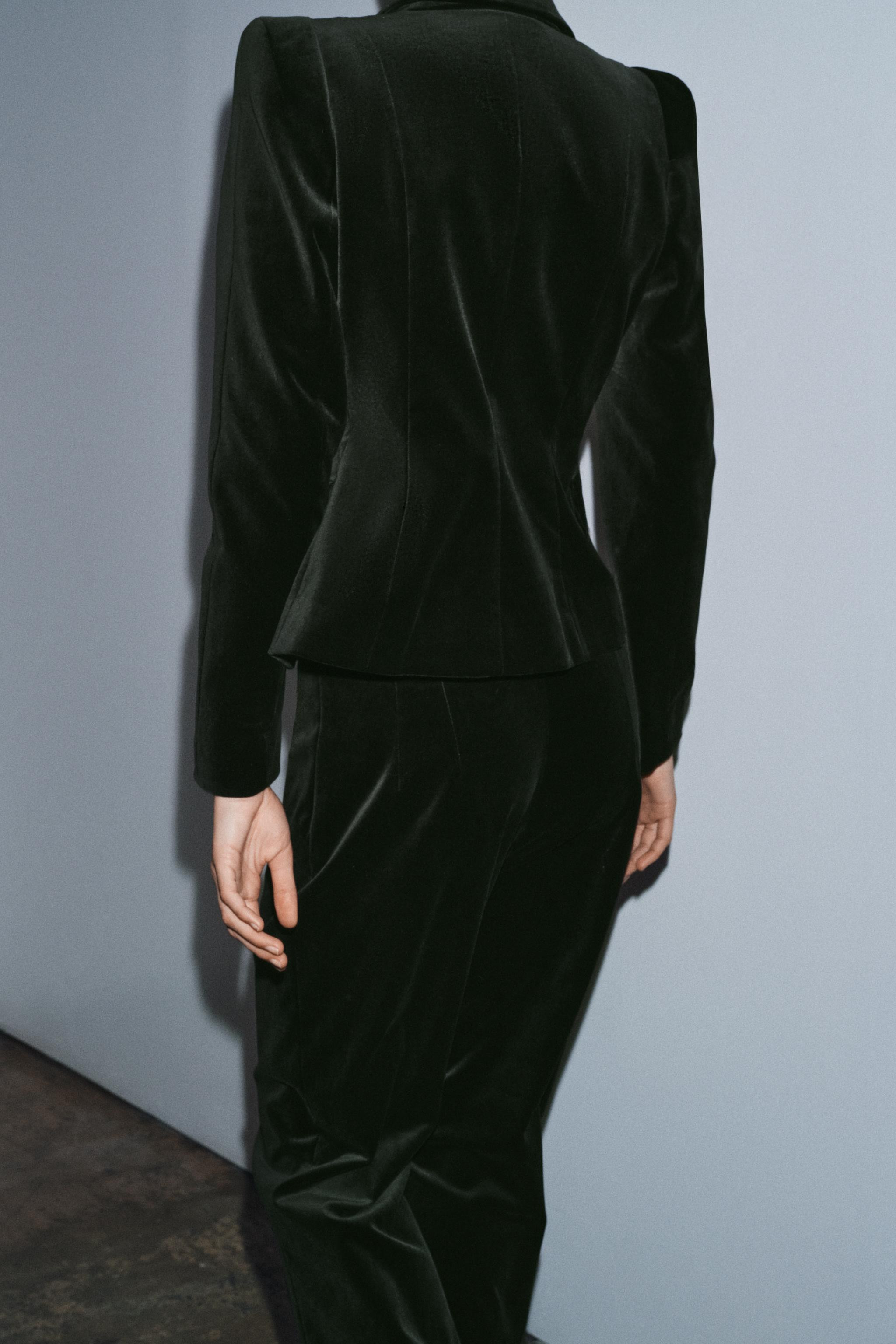 TAILORED VELVET BLAZER ZW COLLECTION | Zara US