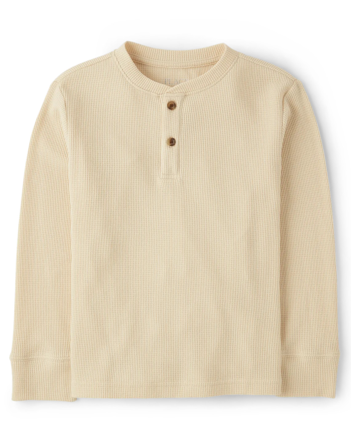 Boys Thermal Henley Top - cream | The Children's Place