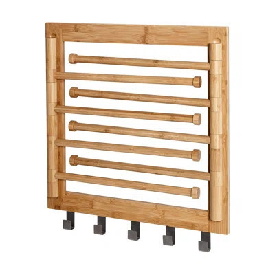 Bamboo Swivel Wall Mount Drying Rack- Versatile Clothes Drying Rack And Durable Laundry Rack, Wall Drying Rack, Natural | Wayfair North America
