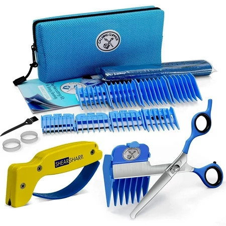 Calming Clipper® The Silent Haircutting Kit for Children with Autism and Sensory Sensitivity Right-Handed Includes Barber Cape & Sharpener 21pcs | Walmart (US)