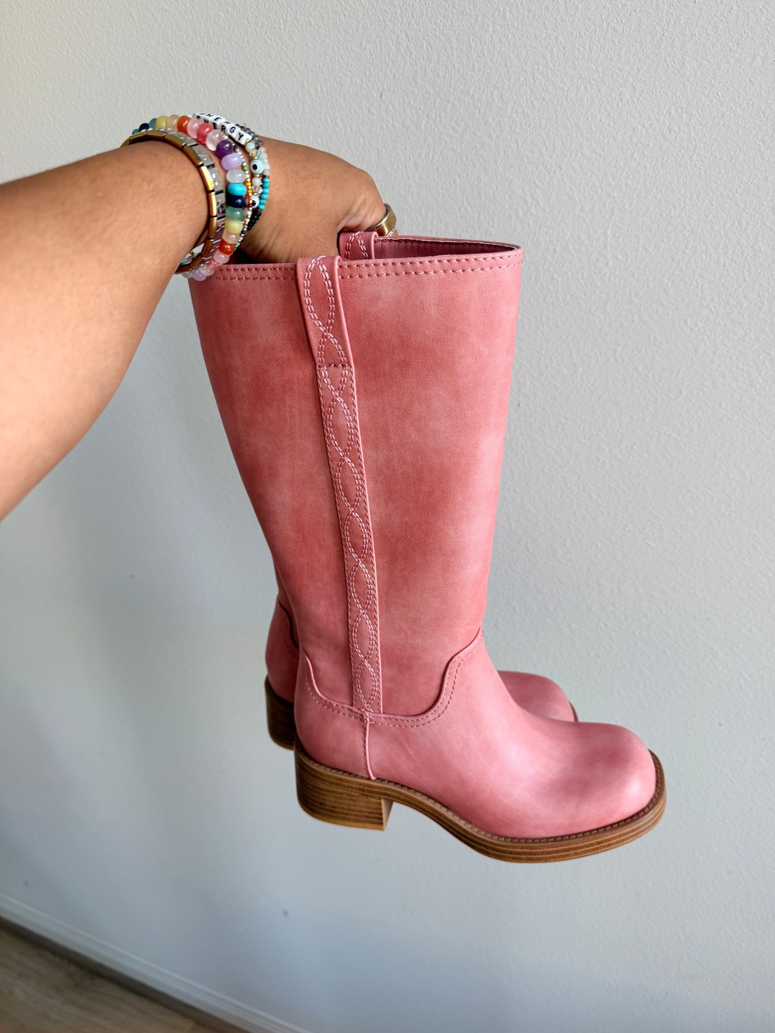 RESTOCKED: the boots of spring! Love the fit of these boots, especially with a wider calf! Run TTS