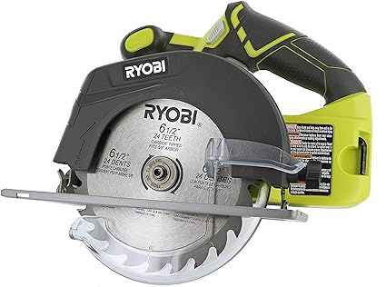 Ryobi P507 One+ 18V Lithium Ion Cordless 6 1/2 Inch 4,700 RPM Circular Saw w/ Blade (Battery Not ... | Amazon (US)
