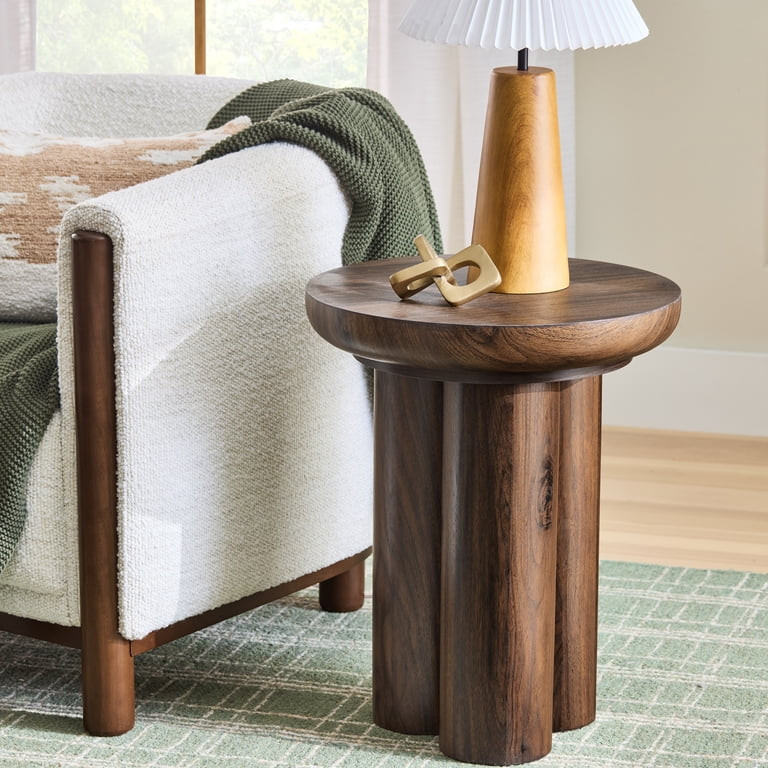 Better Homes & Gardens Adlin End Table, Walnut Finish | Walmart (US)