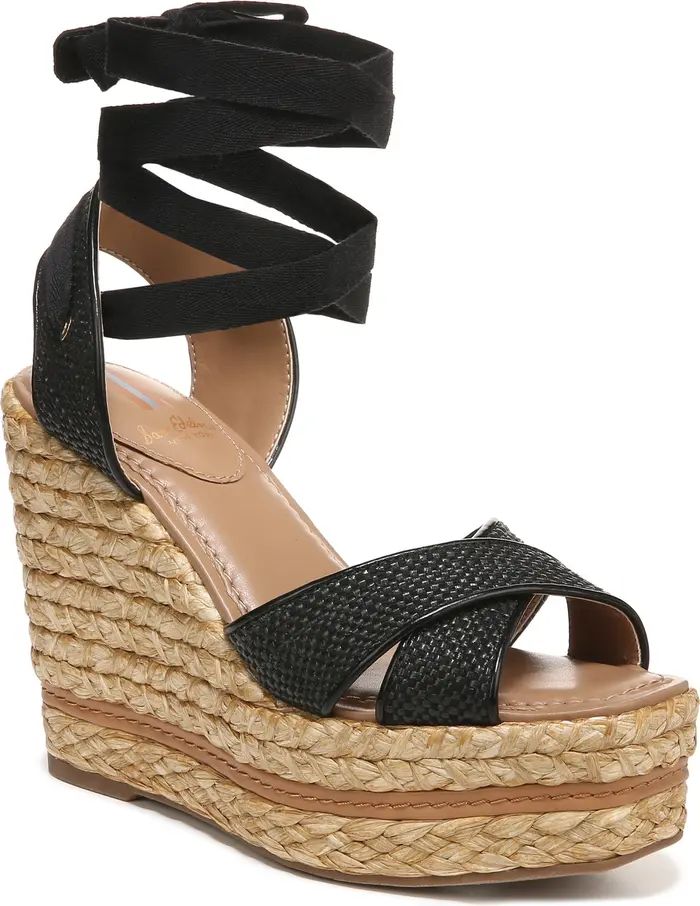 Vaughn Ankle Wrap Espadrille Platform Wedge Sandal (Women) | Nordstrom Rack