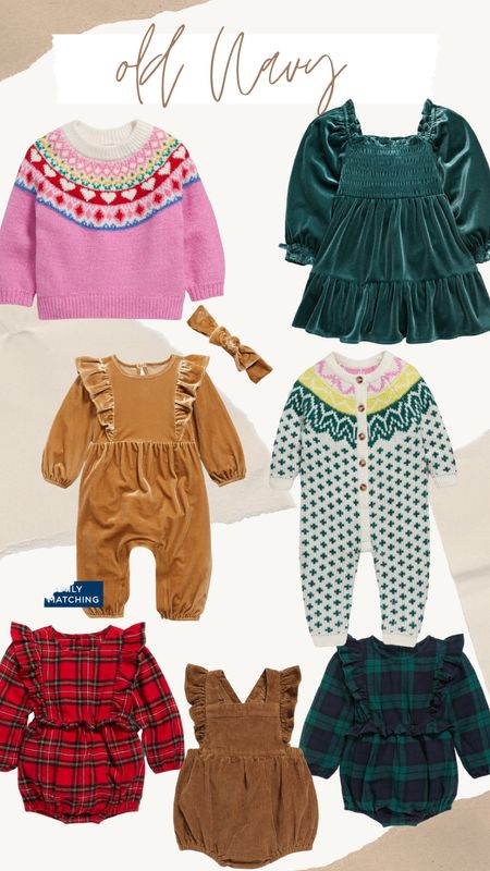 Baby girl old navy clothes, baby girl velvet romper, baby girl sweaters, baby girl Christmas outfits 

#LTKsalealert #LTKbaby #LTKHoliday