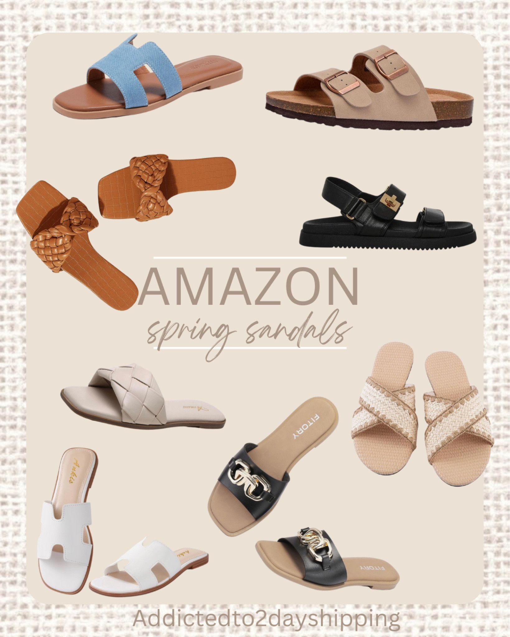 AMAZON- Sandal Roundup

Spring sandals, sandals, amazon sandals, woven sandal, buckle sandal, denim sandal, dad sandal, chain link sandal, crossover sandal, leather sandal, neutral sandal, black sandal, slide on sandal



#LTKfindsunder100 #LTKfindsunder50 #LTKshoecrush