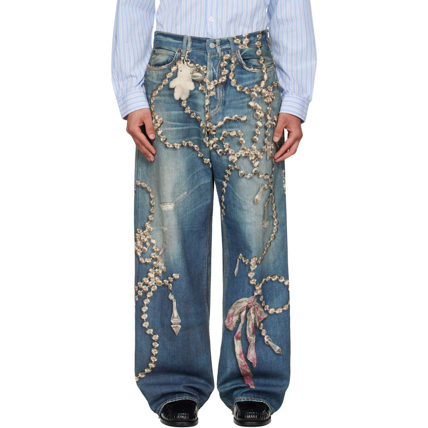Acne Studios Blue Trompe-L'Oeil 1981 Jeans | SSENSE