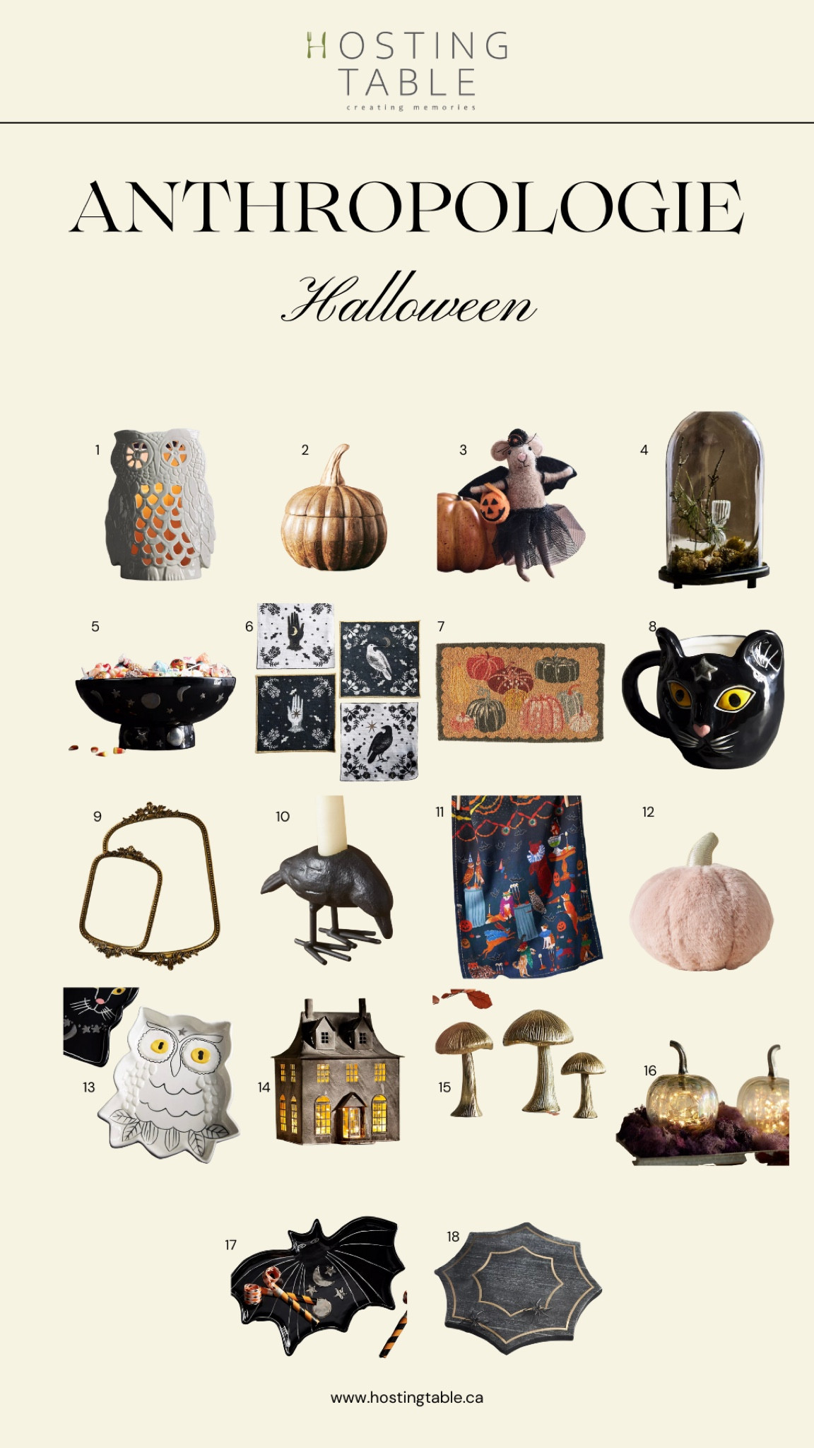 Celebrate Halloween in style.
My favourite from Anthropologie’s collection to the season 
#hostingtable 


#LTKFind #LTKhome #LTKSeasonal