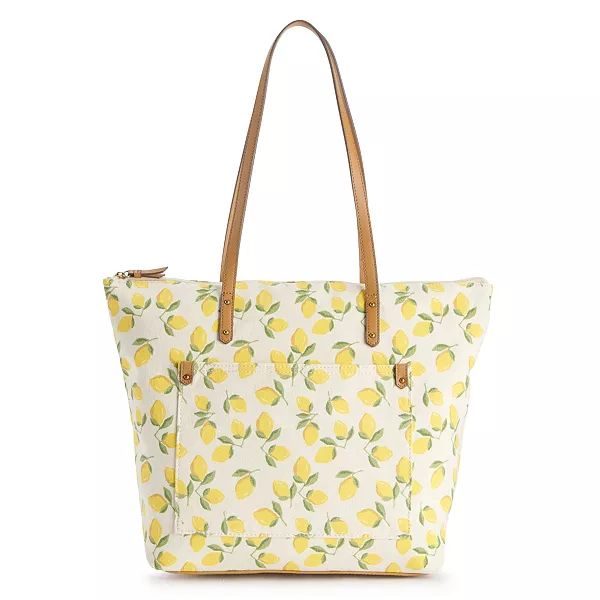 Sonoma Goods For Life® Print Canvas Tote | Kohl's