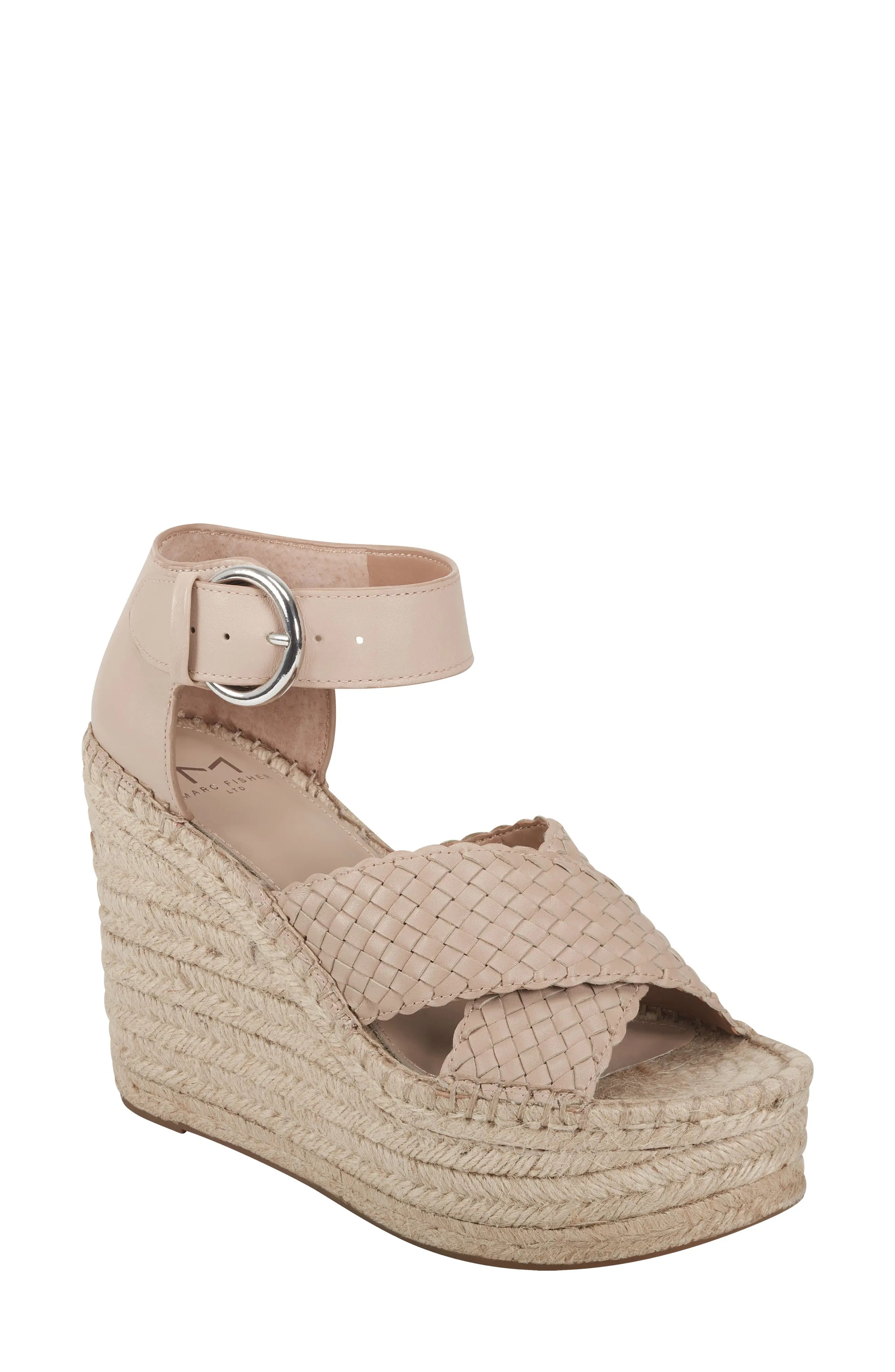 Women's Marc Fisher Ltd Aylon Espadrille Sandal, Size 10 M - Beige | Nordstrom