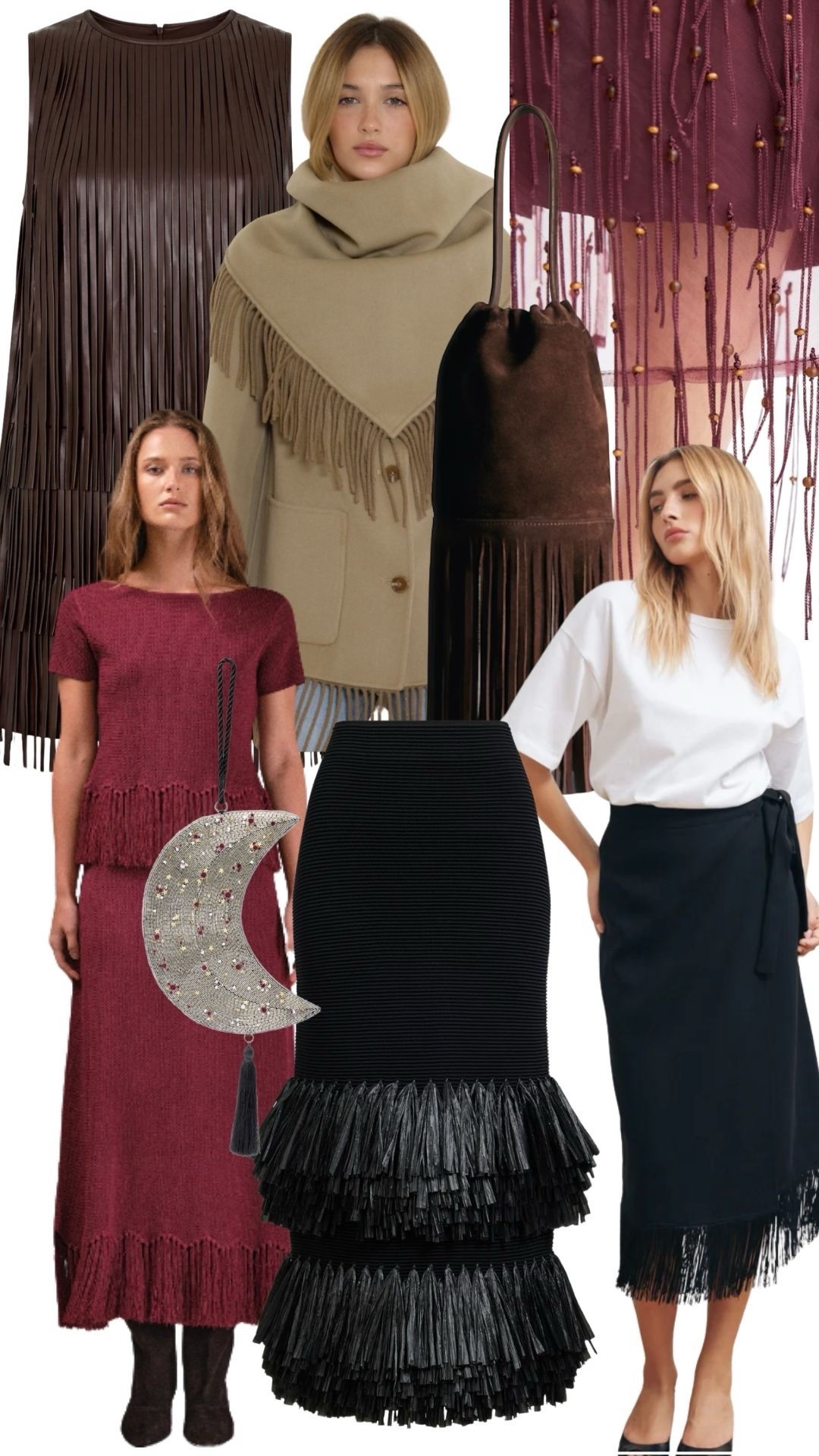 Fringe favorites I’m currently eyeing!!! I have always loved fringe pieces and I’m so excited it is trending this fall! ♥️ the black fringe skirt on the right I am unable to link here but have it in my shop my - it is by Rosae Paris !

#LTKSeasonal