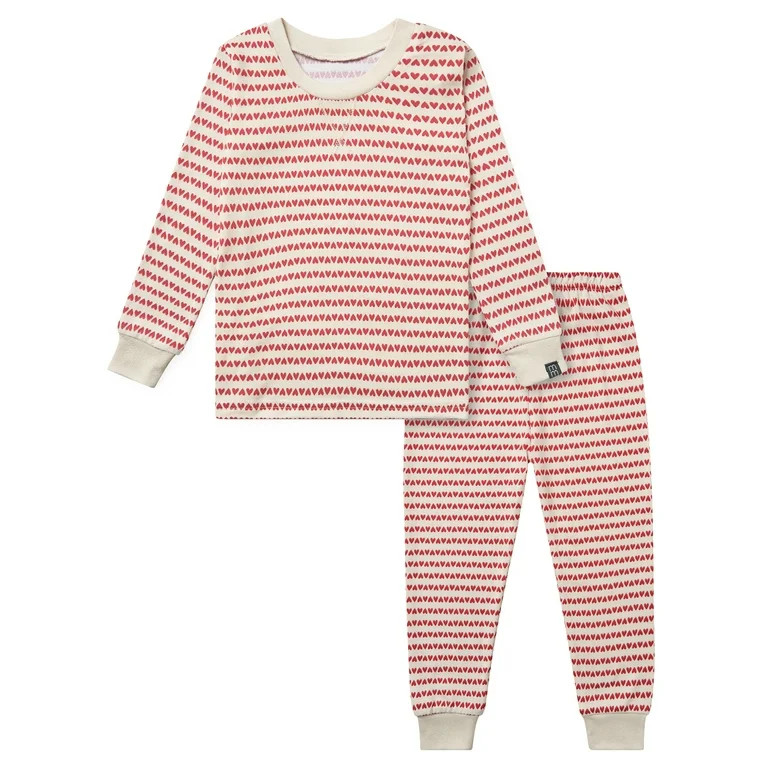 Modern Moments by Gerber Toddler Neutral Valentine´s Day Super Soft Pajama Set, 2-Piece, Sizes 1... | Walmart (US)