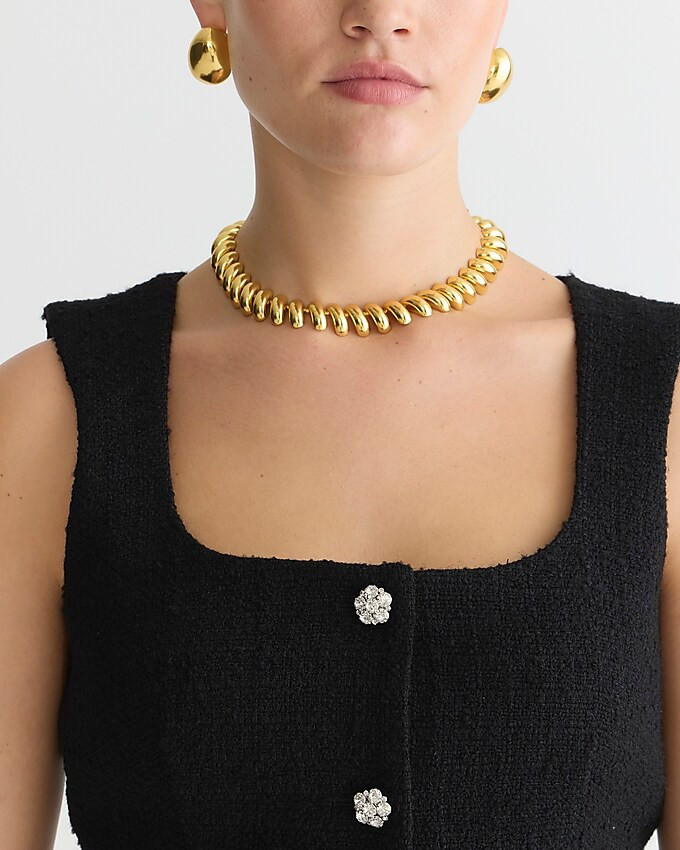 Sophia sleeveless dress with jewel buttons | J. Crew US