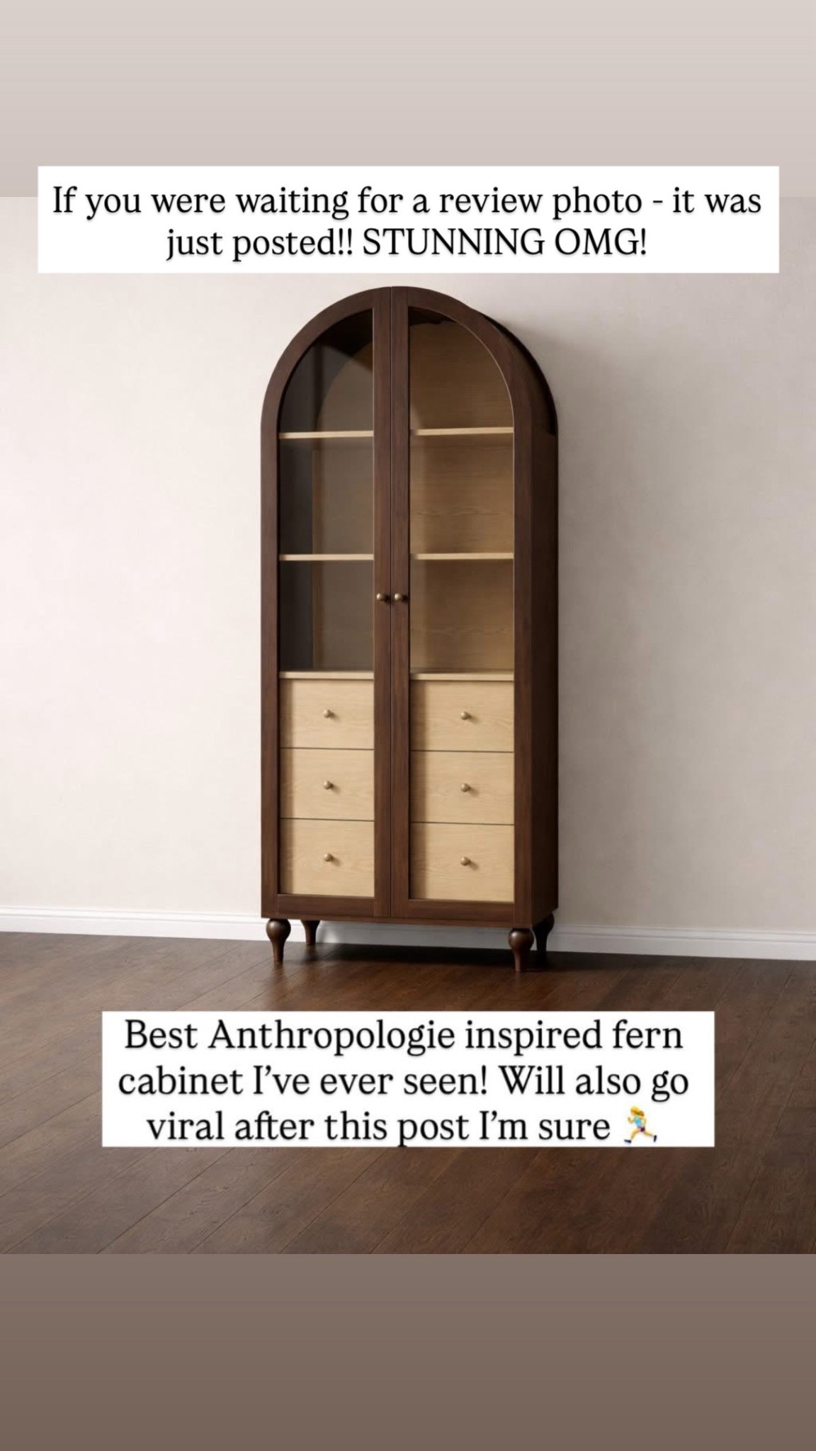 The prettiest new Anthropologie inspired cabinet 😍😍