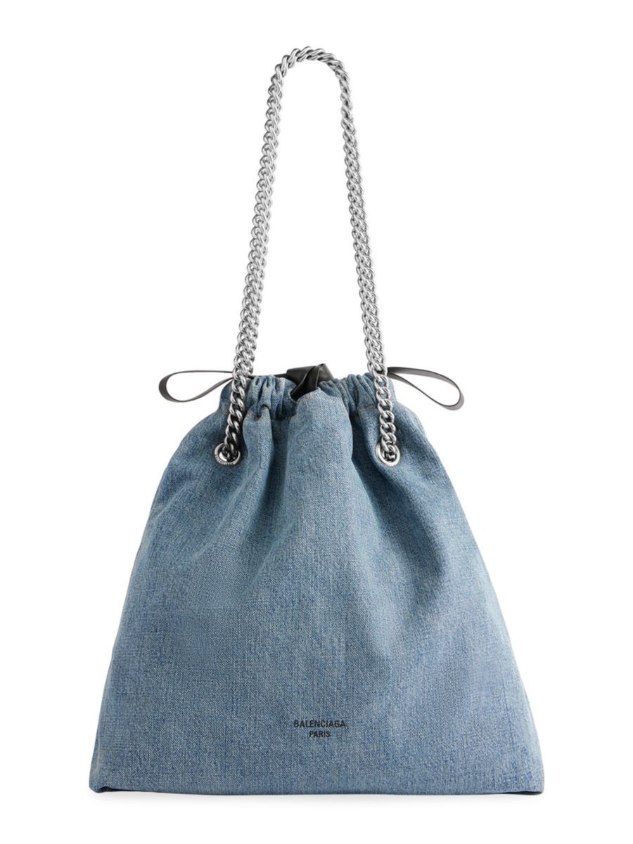 Crush Medium Bucket Bag in Denim | Saks Fifth Avenue